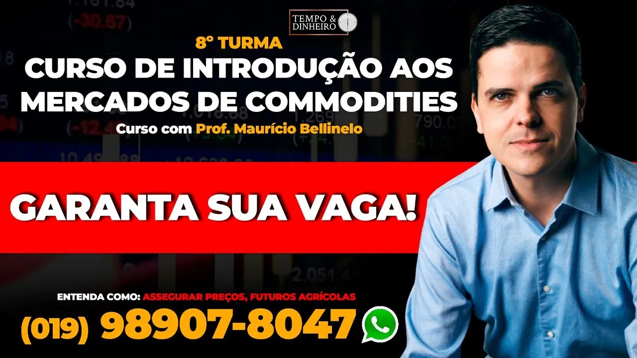 Curso de introdução ao mercado de commodities já está recebendo reservas de vagas