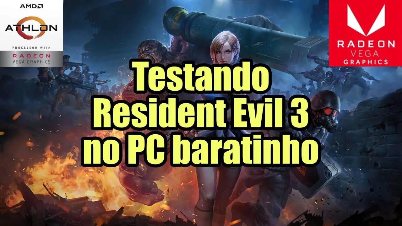 Testando Resident Evil 3 no PC Baratinho