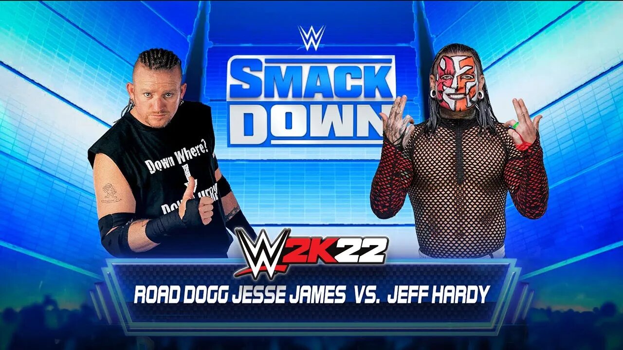 WWE 2K22: Road Dogg Vs. Jeff Hardy - WWE Friday Night Smackdown - Epic Gameplay!