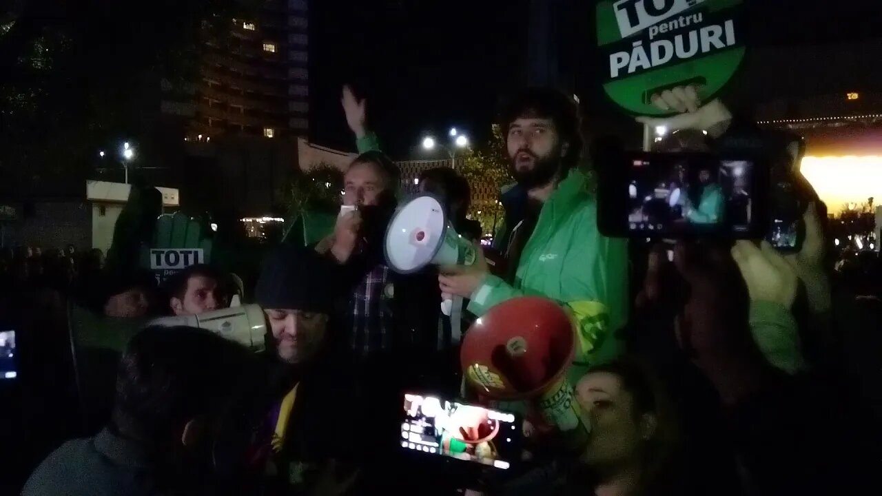Protestul pentru pădure - universitate