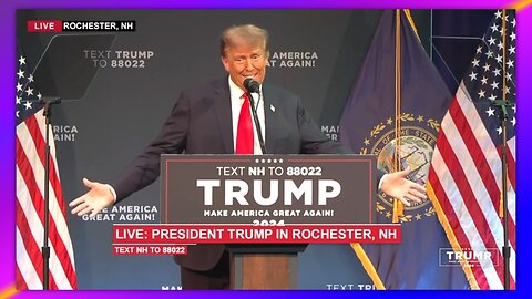 PRESIDENT TRUMP IN ROCHESTER, NH - JANUARY 21, 2024