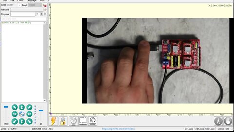 GRBL Shield video 3 Loading firmware and testing it