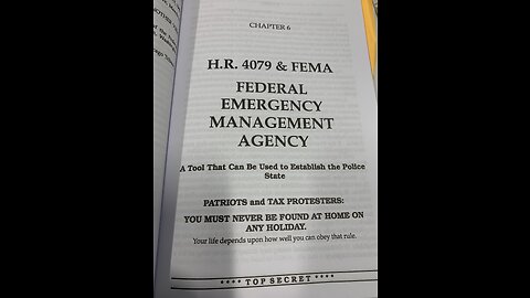 FEMA & H.R. 4079- Behold A Pale Horse