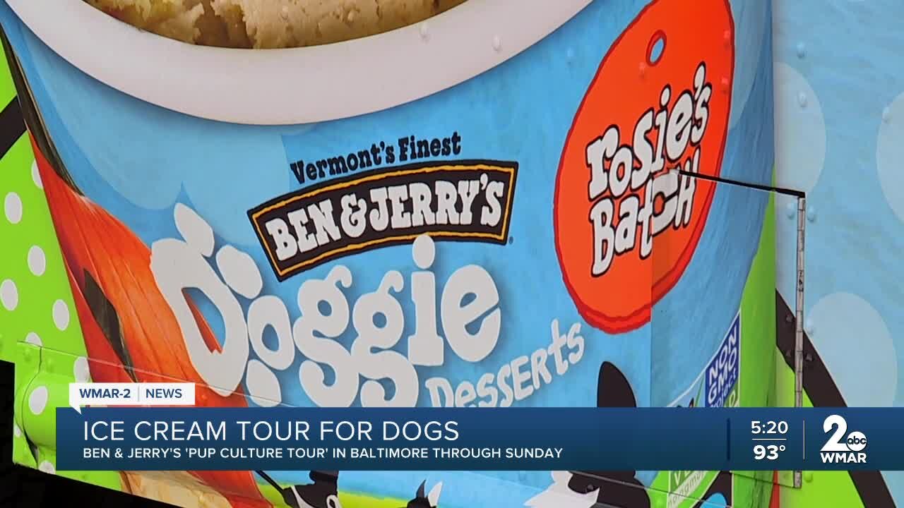 Ben and Jerry's Doggie Desserts Pup Culture tour Comes To Baltimore