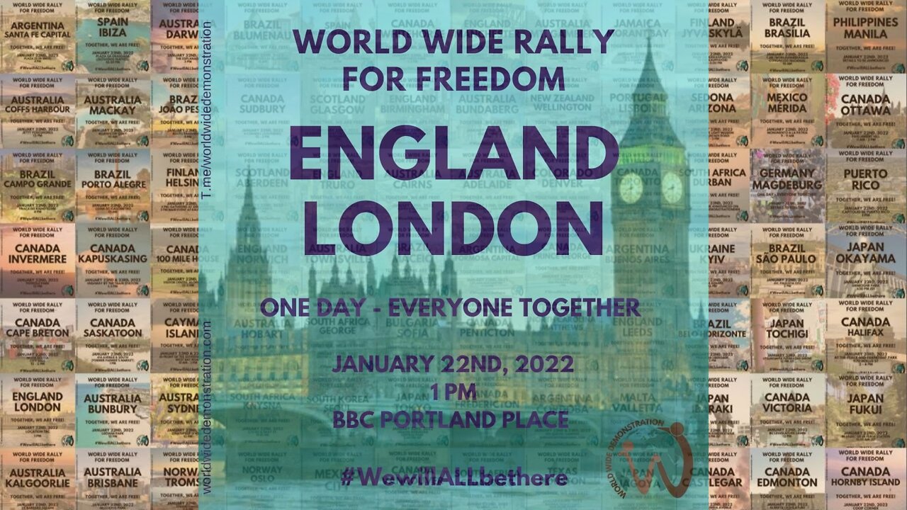 London 22.1.22 World Wide Rally For Freedom March