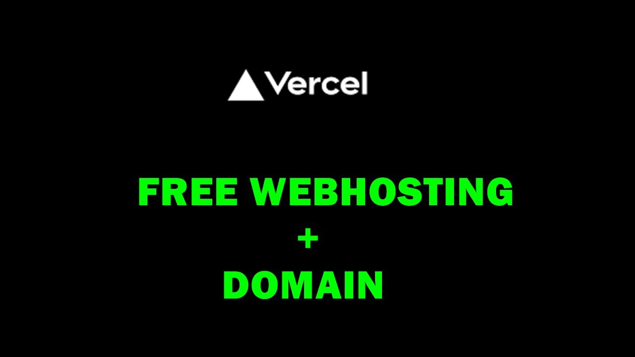 Hosting Website for free with Vercel+ GitHub (not github pages)