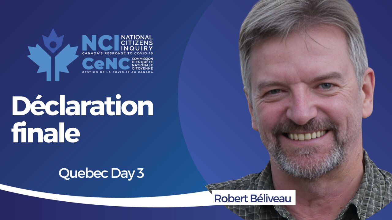 Closing Remarks With Robert Béliveau | Quebec City Day Three | NCI