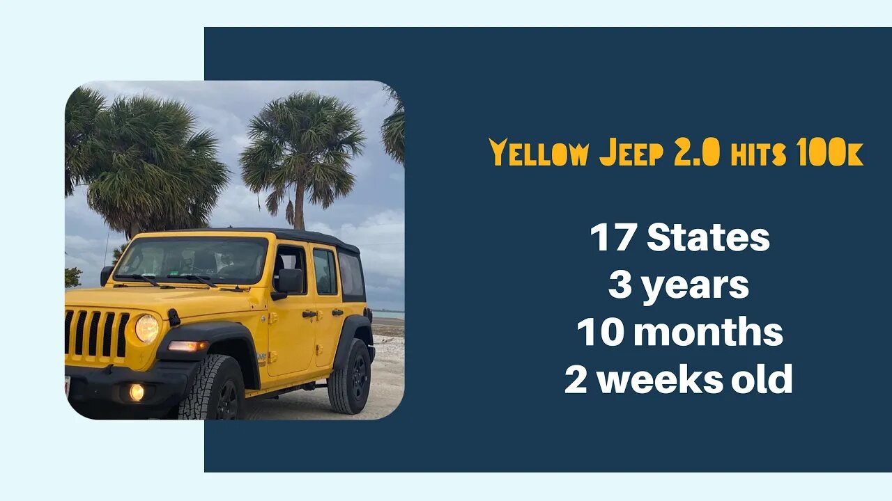 Yellow Jeep 2.0 hits 100k