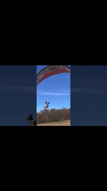 Flap like a bird landing #paragliding