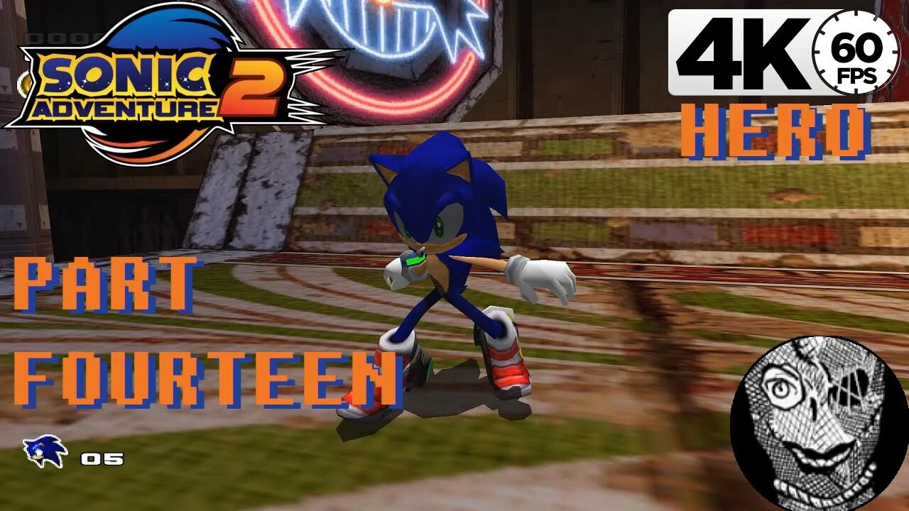 (PART 14) Sonic Adventure 2 4k [Stage 11: Pyramid Cave] Hero Storyline