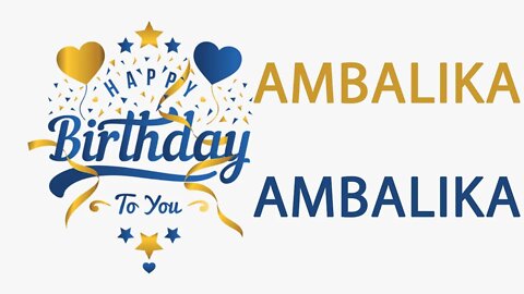 Happy Birthday to Ambalika - Hindi Birthday Wish From Birthday Bash