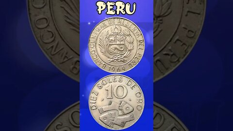 Peru 10 Soles 1969.#shorts #education #coinnotesz