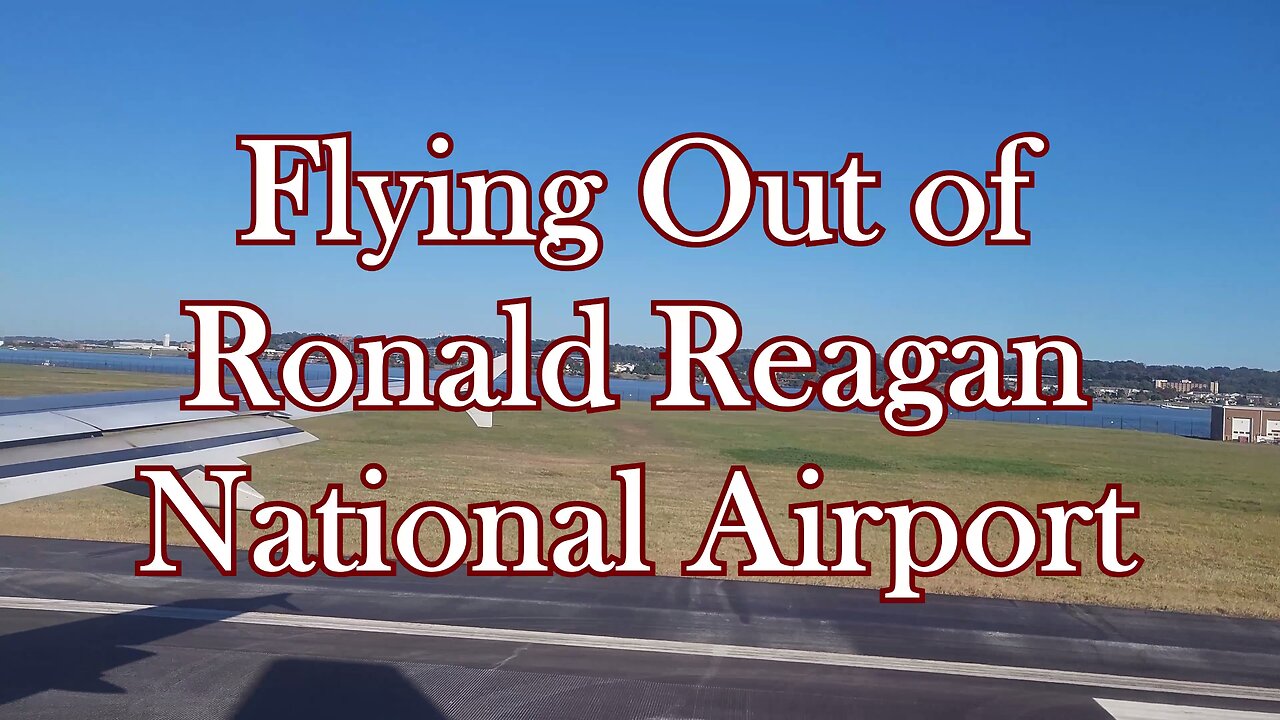 Flying out of Ronald Reagan National Airport with the National Anthem Playing