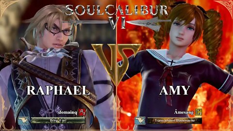 Raphael (domainq) VS Amy (Âmesang) (SoulCalibur™ VI: Online)