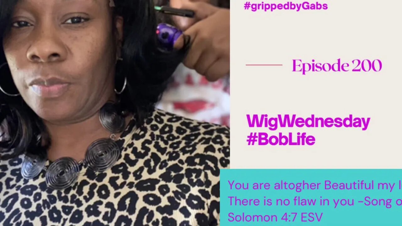 #WigWednesday Cutting & Styling New Bob Wig #grippedbygabs