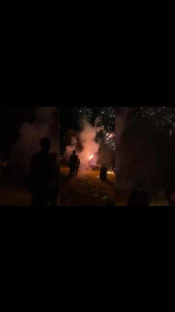 Shooting off fireworks 🎆