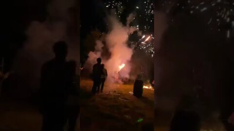 Shooting off fireworks 🎆