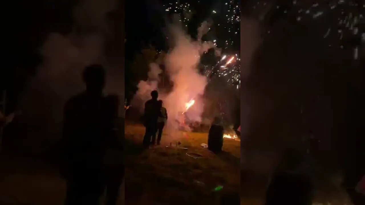 Shooting off fireworks 🎆