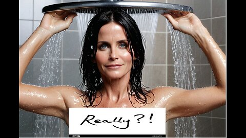 Courteney Cox splish splash part 2 Ai Generated