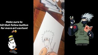 Drawing Kakashi Hatake from Naruto