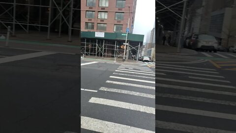 West 60th Street in New York City 2021.