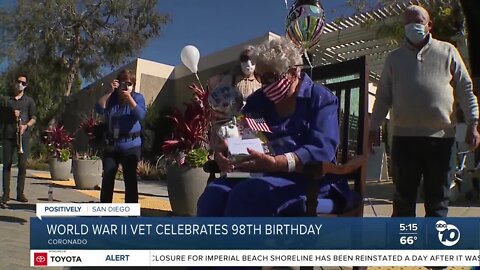WWII Vet drive-by birthday