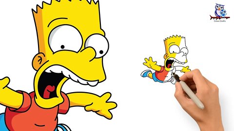 How To Draw Bart Simpson The Simpsons - Tutorial