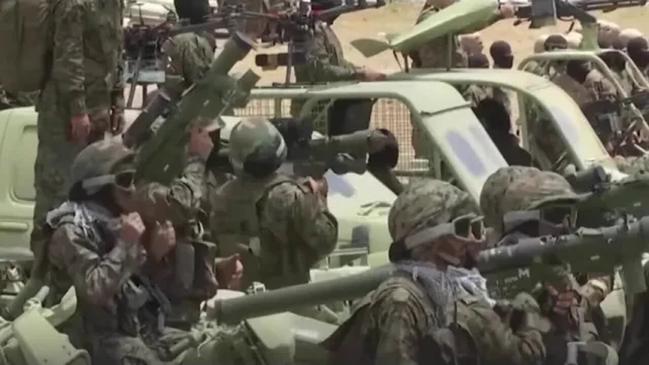 Video displays Hezbollah military training exercises Building up on Boarders