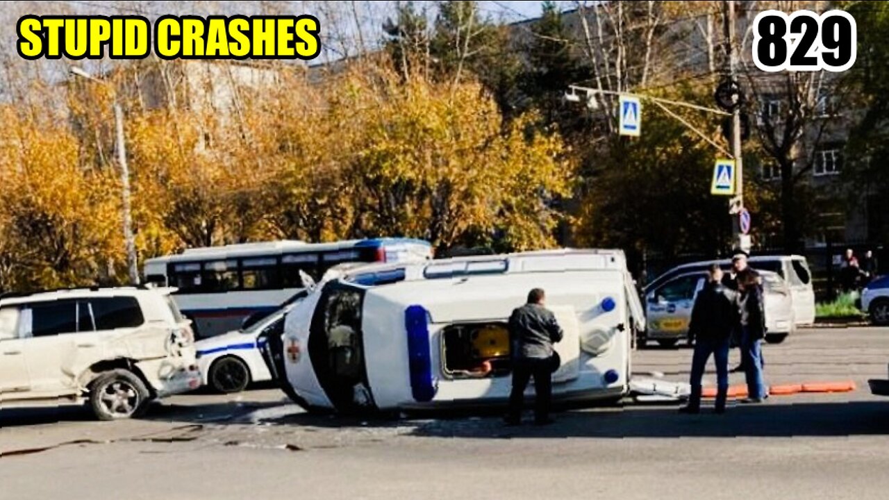 Stupid crashes 829 October 2023 car crash compilation