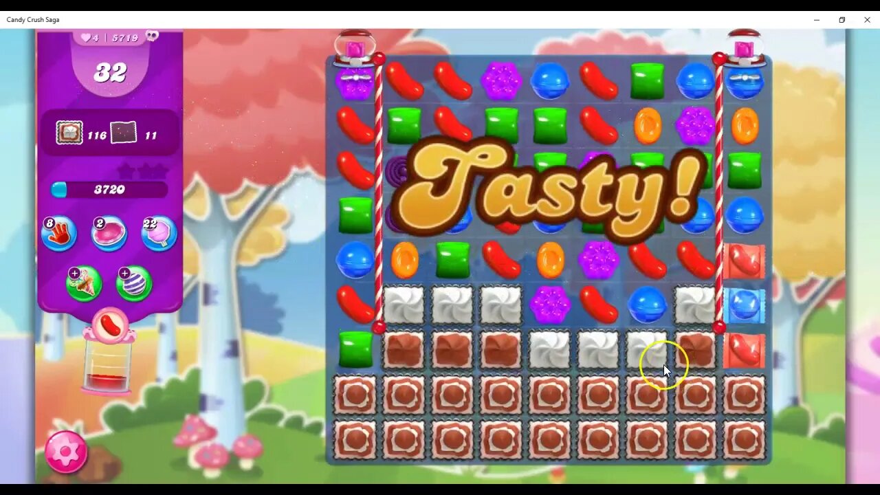 Candy Crush Level 5719 Talkthrough, 35 Moves 0 Boosters