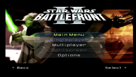 #STARWARSBATTLEFRONT #PS2 STAR WAR BATTLEFRONT II PS2 MAIN MENU MUSIC