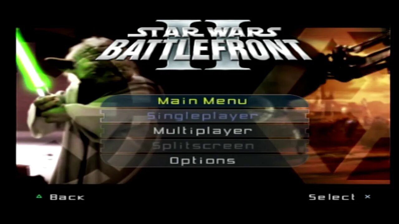 #STARWARSBATTLEFRONT #PS2 STAR WAR BATTLEFRONT II PS2 MAIN MENU MUSIC