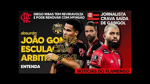 JOÃO GOMES ESCULACHA ÁRBITRO! LEO PEREIRA CHAMA ROGER GUEDES DE MENTIROSO! GABIGOL DE SAÍDA? E+