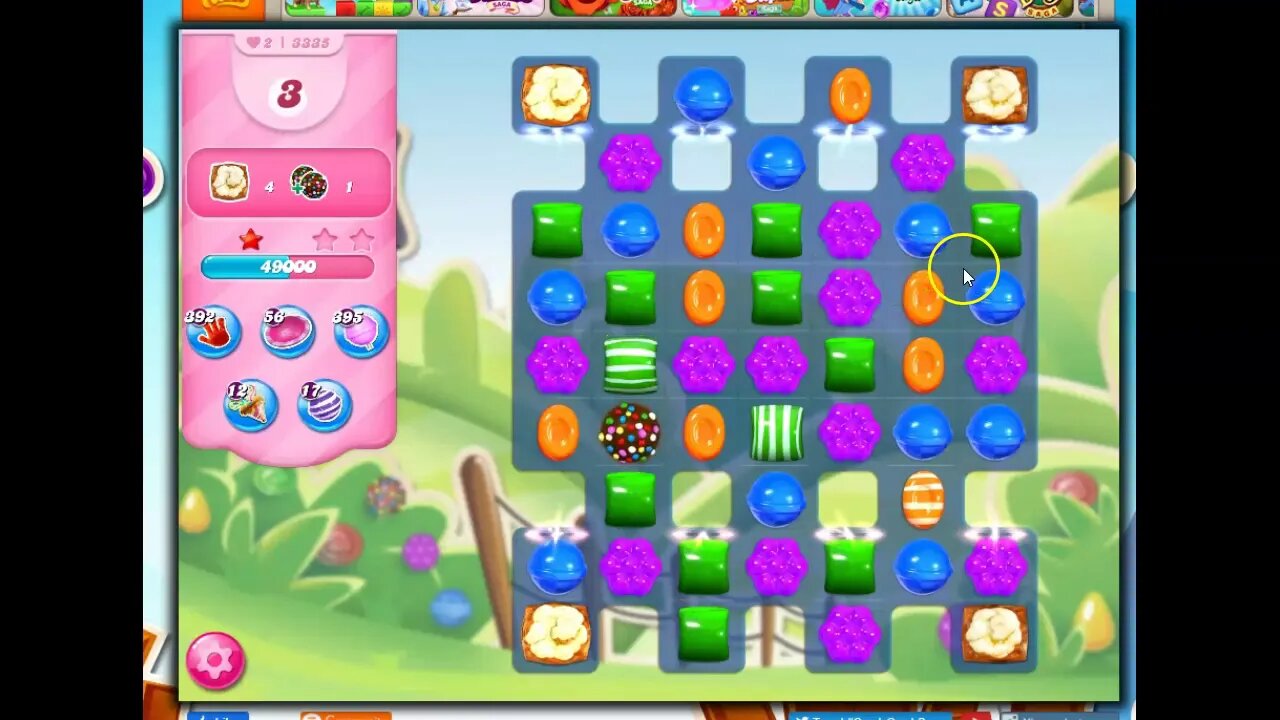 Candy Crush Level 3335 Audio Talkthrough, 30 Moves 0 Boosters