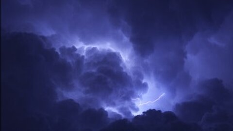 EPIC LIGHTNING BEHIND CLOUDS