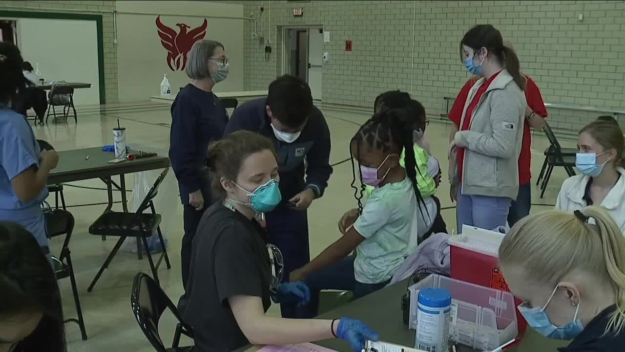 Cleveland school teams up with Case Western Reserve University for COVID-19 vaccine clinic