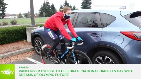 Vancouver cyclist to celebrate National Diabetes Day with dreams of Olympic future