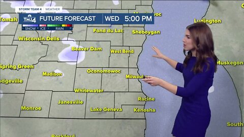 Light rain showers switch to light snow showers