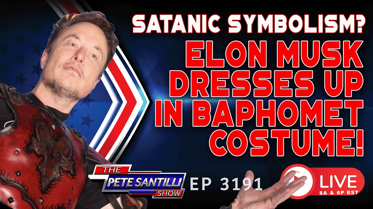 SATANIC SYMBOLISM? ELON MUSK DRESSES IN BAPHOMET HALLOWEEN COSTUME | EP 3191-6PM