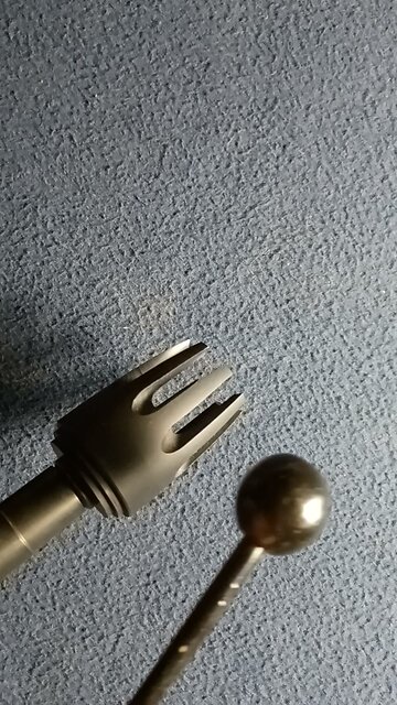 GUNTEC USA 'Claw' muzzle device " Ting !" metallic ringing echo sound. #ASMR #SHORTS #AR