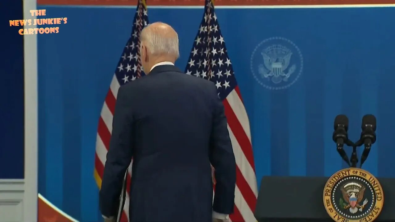 Biden: "I don't think about the former President" when asked about Trump and walks away.