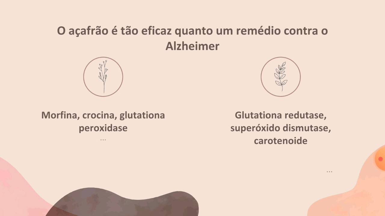 [pt. 3] Esta especiaria pode ser cara, mas é bastante eficiente contra o mal de Alzheimer