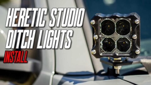 HERETIC STUDIO Quattro Ditch Lights | INSTALL | #tacoma #toyota #hereticstudio