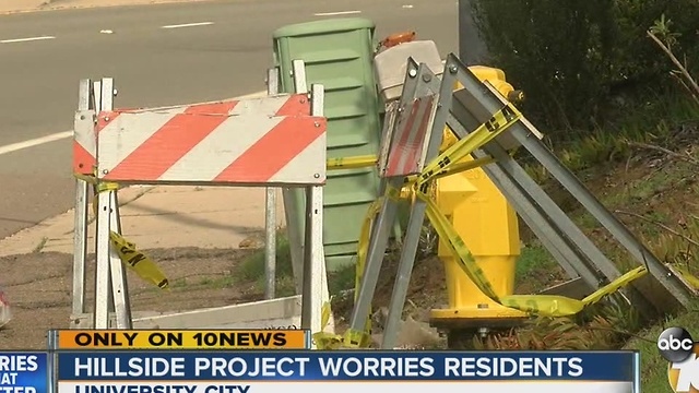 Hillside project worries residents