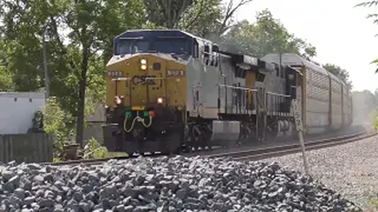 CSX M216 Autorack Train from Rittman, Ohio September 10, 2022