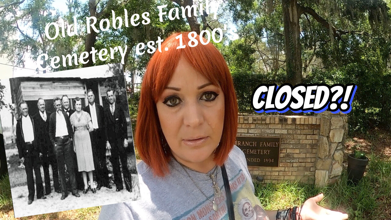 Old Robles Family Cemetery & Branch Family Cemetery, Tampa Fl. This is Cal O'Ween !