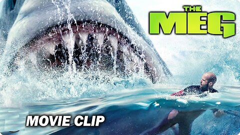 THE MEG Enormous Killer Shark v Jason Statham Movie Clip