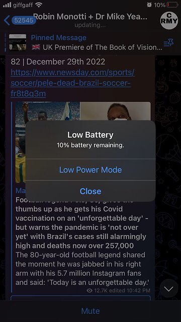 Football legend Pele died - covid vaccine ?