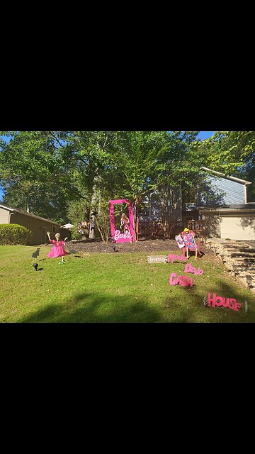 Barbie fan shows off her Halloween decor inspired by the hit movie