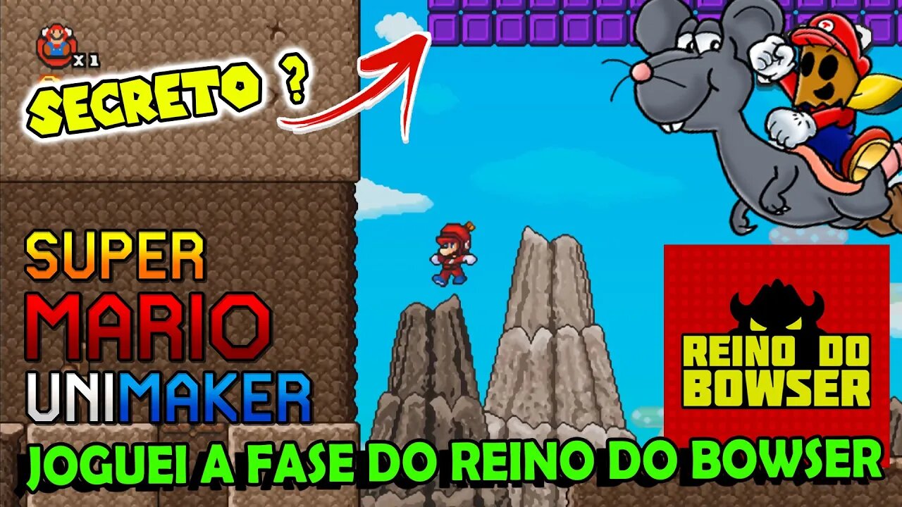 JOGANDO A FASE QUE O @Reino do Bowser FEZ NO SUPER MARIO UNIMAKER